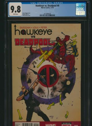Hawkeye Vs Deadpool 0 Marvel 2014 Cgc 9.  8 1st Spider Gwen Costume Nr.  99 Bid