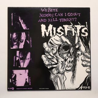 Misfits Die Die My Darling 1st Pressing Black Vinyl 1984 Plan9 PL9 - 03 2