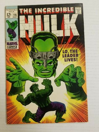 The Incredible Hulk 115 (may 1969) Marvel.  Silver Age