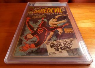 Daredevil 7 Pgx 1.  8 Not Cgc 1st Red Costume,  Marvel Comics,  Sub - Mariner Stan Lee