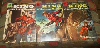 King Of The Royal Mounted 26 27 28 Zane Grey Dell Comics