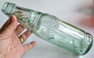 Vintage Codd Soda Bottle With Glass Marble W.  Carter Oswestry England