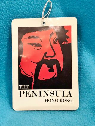 Vintage Luggage Tag - The Peninsula - Hong Kong - Pre - Owned