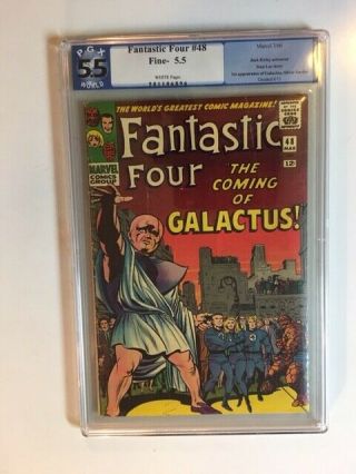 Fantastic Four 48,  Graded Pgx 5.  5,  Certified Unrestored,  White Pages.