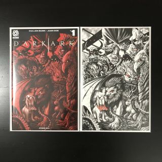 Dark Ark 1 A & B Maxwell Cover Variant Print Run Of 100/ 200 (no Stock Photos)