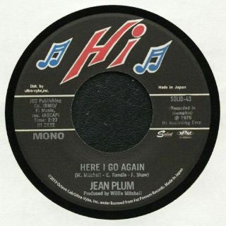 Plum,  Jean - Here I Go Again - Vinyl (7 ")