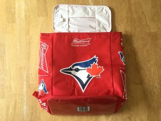 Budweiser Beer Bag Cooler Back Pack Toronto Blue Jays Baseball Holds 24 Cans