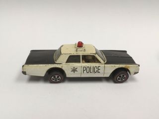 Hot Wheels Redline Cruiser,  1968 Made In Usa Police Car