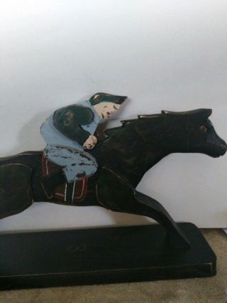 Vintage Wooden Horse Statue 15 