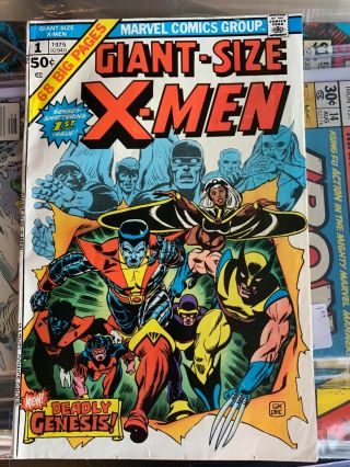 Marvel Giant Size X - Men 1 Raw Unrestored