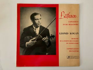 Beethoven Violin Concerto Leonid Kogan Silvestri.  Conservatoire Ita Lp