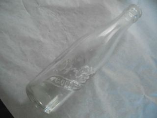 Vintage Dr.  Pepper Soda Bottle With Embossed Glass - 6 1/2 Oz O 