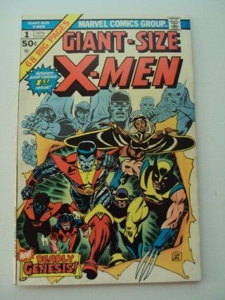 Giant - Size X - Men 1,  1975,  Marvel Comics,  First X - Men,  Vf/nm