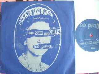 Punk - Sex Pistols - God Save The Queen - Silver Lettering - Picture Cover