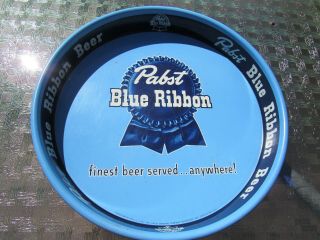 Vtg Pabst Blue Ribbon Beer Bar Tray 13  X 1 3/4 "