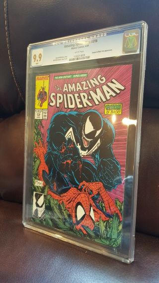 Spider - Man 316 CGC 9.  9 Venom & Black Car appearance Not 9.  8 1989 4