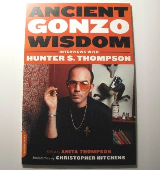 Rare Oop Hunter S.  Thompson Promo Poster / Standee - Gonzo Wisdom