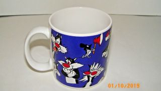 Sylvester The Cat Applause Ceramic Mug/ Cup Looney Tunes 1994 Euc Vtg