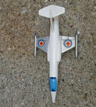 Matchbox Sky - Busters Sp5 Starfighter Lesney White Silver F - 104 Airplane Canada G