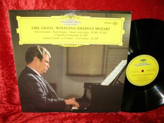 German Nm Dg 2530 061 Stereo Mozart Piano Sonatas K.  281,  310 Emil Gilels Cover E