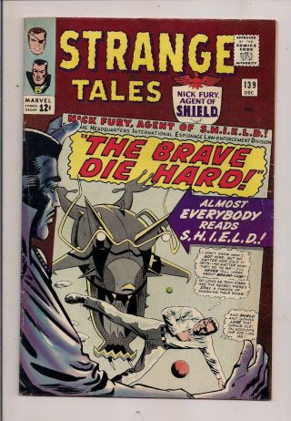 Strange Tales 139 - 140 - 141 Marvel 1965 - 66 Nick Fury Doctor Strange