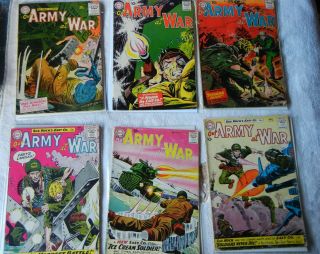 6 Our Army At War Dc Comics 53,  61,  62,  85,  98,  99