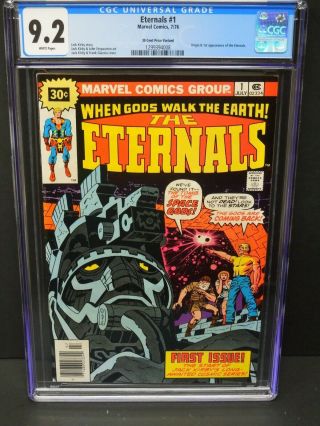 Marvel The Eternals 1 1976 Cgc 9.  2 White Pages 30 Cent Cover Price Variant