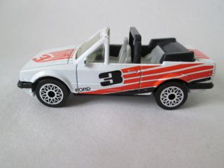 1985 Matchbox White 3 Ford Escort Cabriolet Xr3i Sports Car 1:56 Sf15