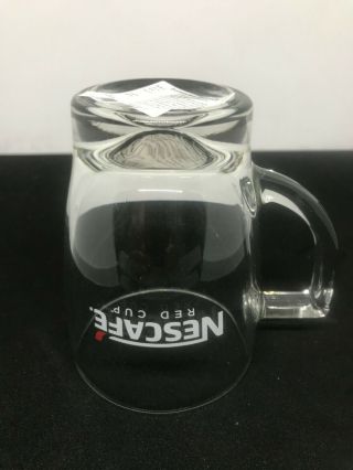 Nescafe Coffee Glass Mug Cup Nestle Thailand 4.  2” Rare Limited Edition 2