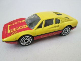 1981 Matchbox 1:64 Yellow Ferrari 308 Gtb Sports Car 70 Macau
