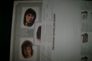 rod stewart,  faces wb promo white lbl,  die cut/open up cover 5