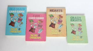 X4 General Mills Fish,  Hearts,  Crazy Eights,  Old Maid Card Games