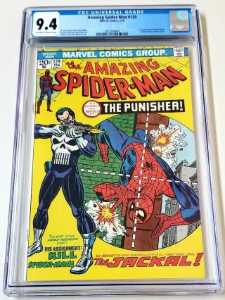 Spider - Man 129 Cgc 9.  4 O/w - W 1st Punisher Appearance Frank Castle 1974
