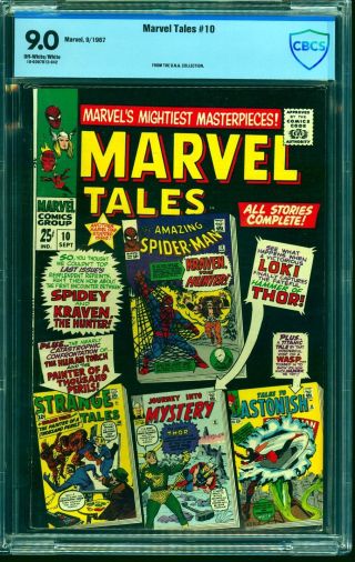 Marvel Tales 10 Cbcs Vf/nm 9.  0 Off White To White