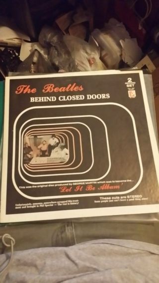 The Beatles " Behind Closed Doors " Moon Child Records No.  0051 Rock Double Lp