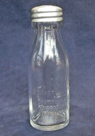 Vintage Thomas A Edison Battery Oil Bottle With Shaker Top