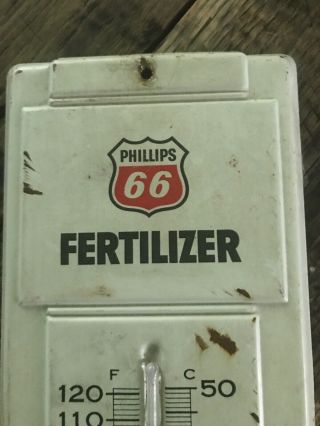Vintage Phillips 66 Advertising Thermometer Culbertson Ne 3