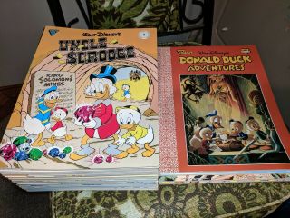 Gladstone Walt Disney Comic Albums And Giant 28 Volumes Uncle Scrooge Mickey