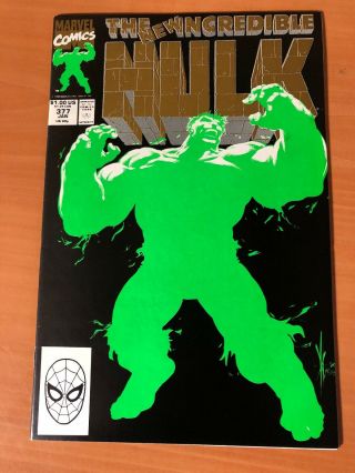 Incredible Hulk (1st Series) 377b 1991 2nd Printing Vf