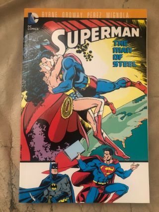Superman The Man Of Steel Volume 8 Dc Tpb Rare Oop John Byrne Perez Mignola Nm