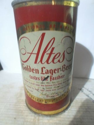 1963 Altes Golden Lager_zip Tab_detroit_ Steel Beer Can - [read Description] -
