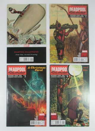 Deadpool Killustrated 1 - 4 Complete Series All Nm - Or Higher Bunn Marvel