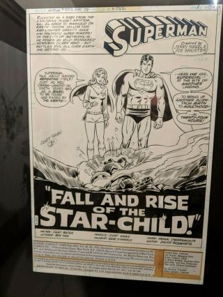 Art Superman Curt Swan Action Comics 502 Splash 1979
