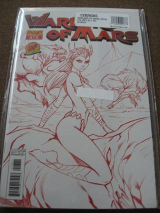 Warlord Of Mars 16 John Carter/dejah Thoris Dynamic Forces Red Risque Variant
