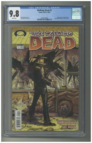The Walking Dead 1 Cgc 9.  8 White Pages