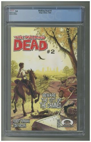 The Walking Dead 1 CGC 9.  8 White Pages 2