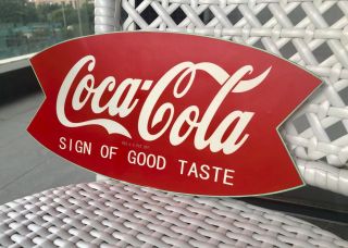 Pepsi Coke Bottle Metal Sign Coca Cola Soda Drink Advertising Pizza Store 12 " X6 "