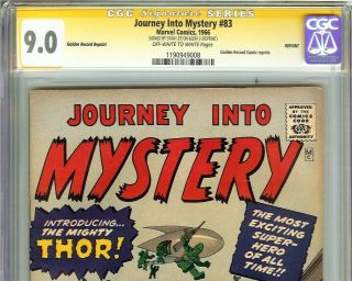 Journey Into Mystery 83 CGC 9.  0 SS STAN LEE Origin 1st Appearance of THOR GRR 5