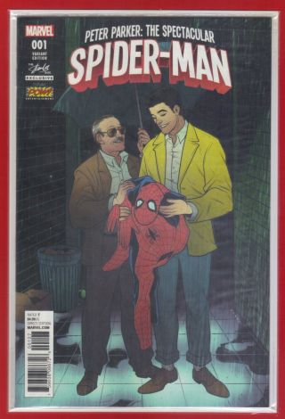 Peter Parker: Spectacular Spider - Man 1 Stan Lee Comic Box 2017 First Appearance