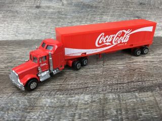 Vintage 1988 Hartoy Coke Truck Coca - Cola Diecast Toy Vehicle Semi 1980 